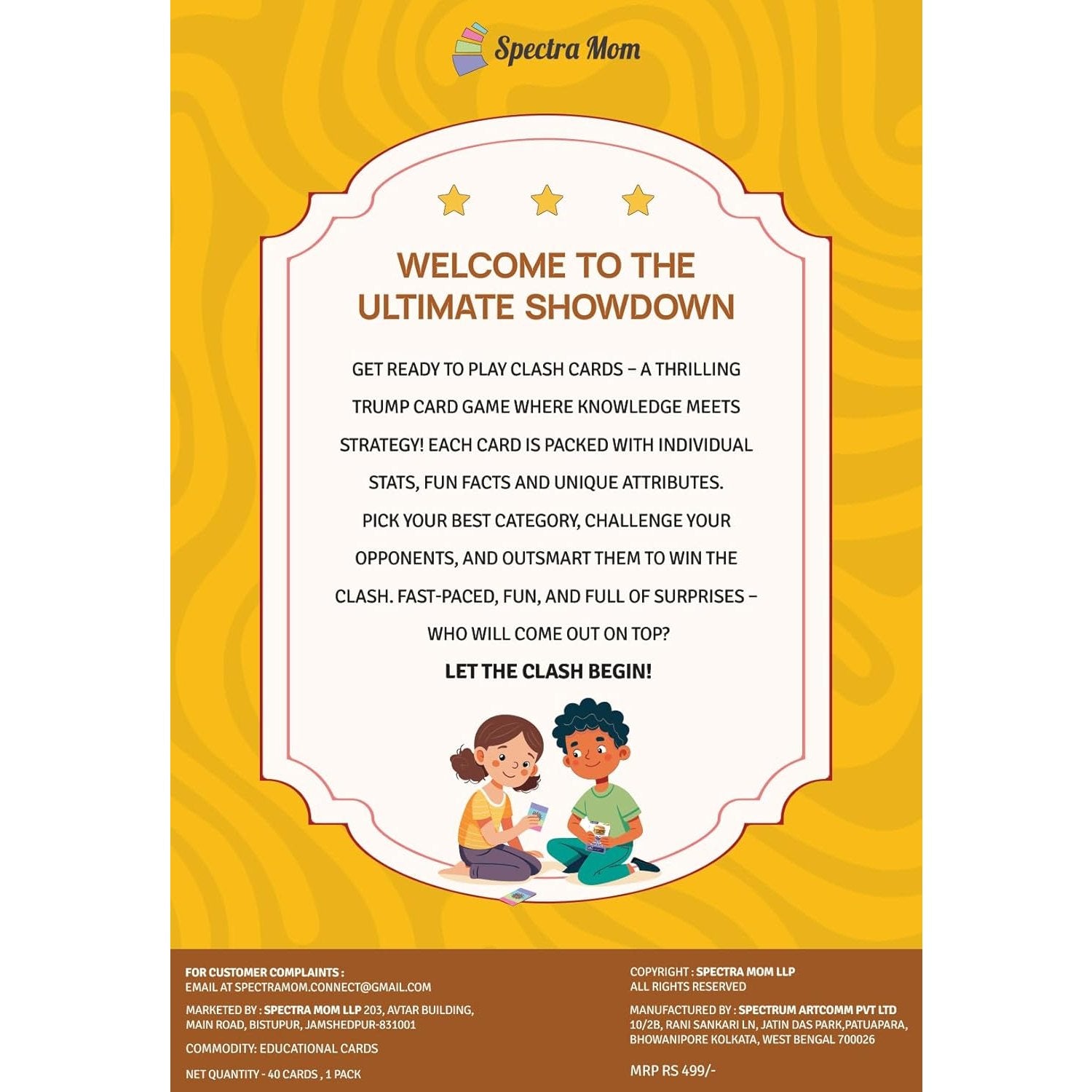 Clash Cards - Food | 40 Play & Learn Theme Based Trump Cards | Unlimited Ways to Play | No Screen Fun | Family Games Night | Players 2-5 | Ages 4-99