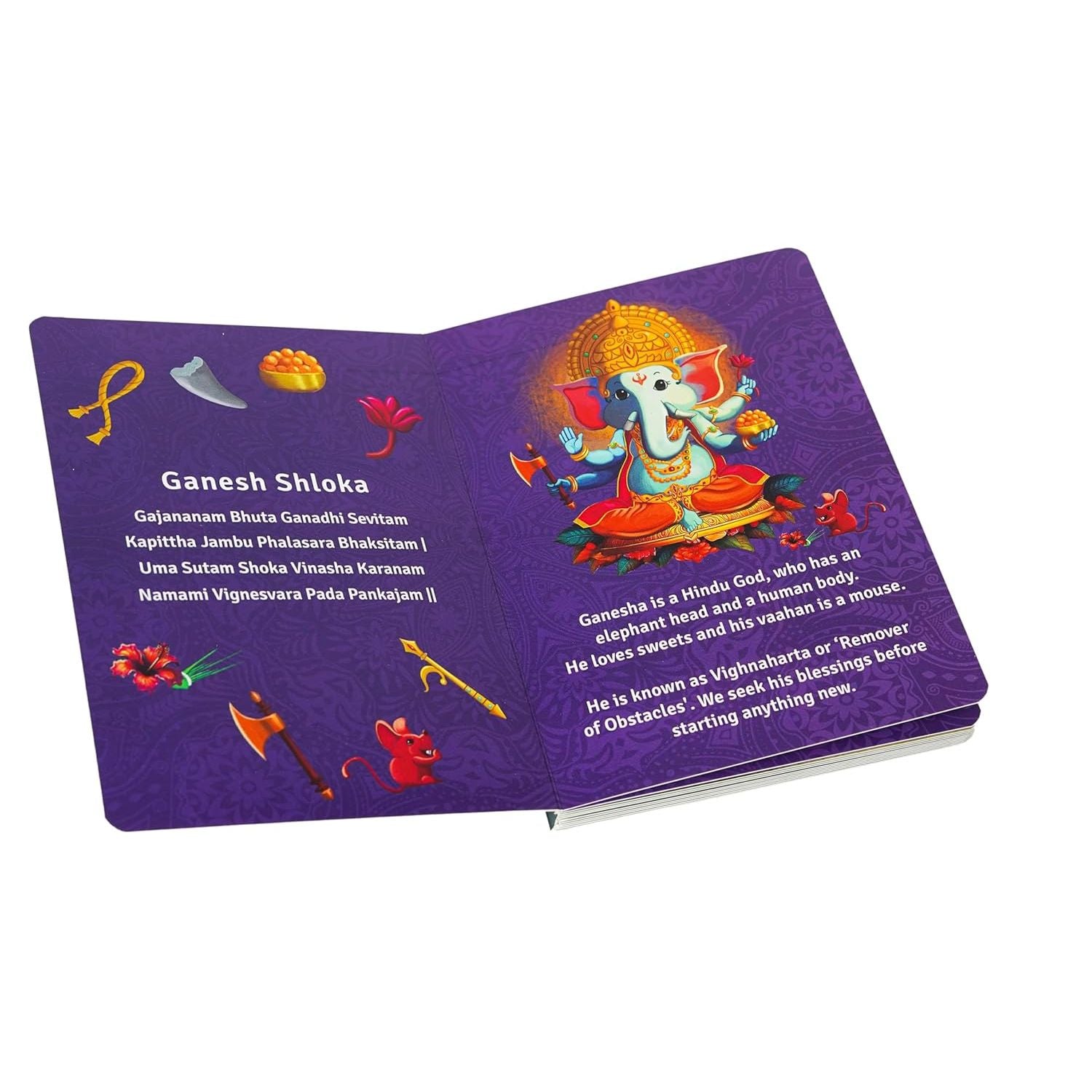 The Book of Ganesha | Stories and Trivia of Lord Ganesha | Board Book | Made for all Ages 0-99 |