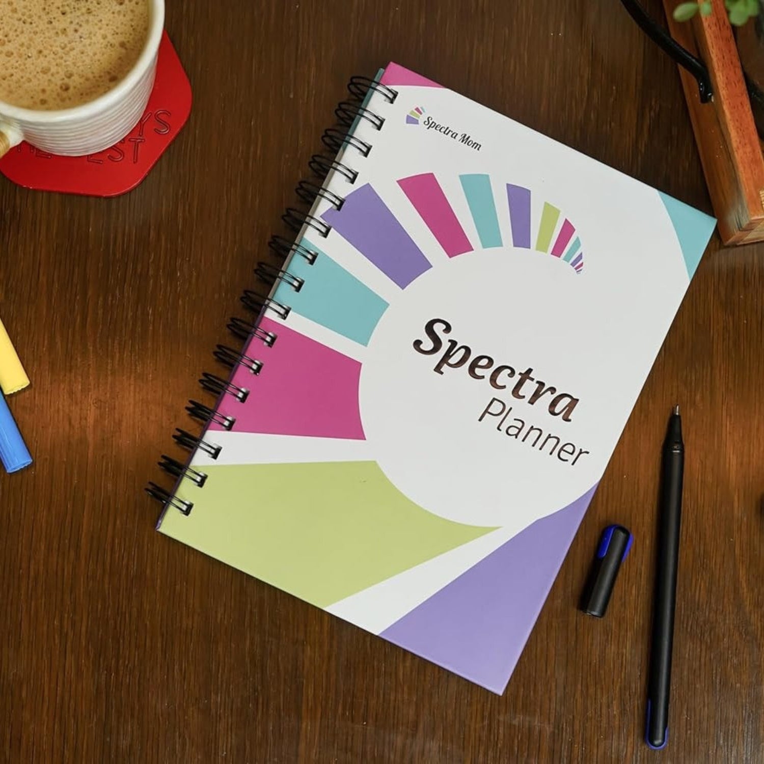 Spectra Planner Combo Pack (Focus & Balance) | Undated A5 Daily Planners | 90 GSM, 186 Pages Each | Zen Pages, Expense Tracker, Doodle Sheets, To-Do Lists, Gratitude Journal | Pack of 2