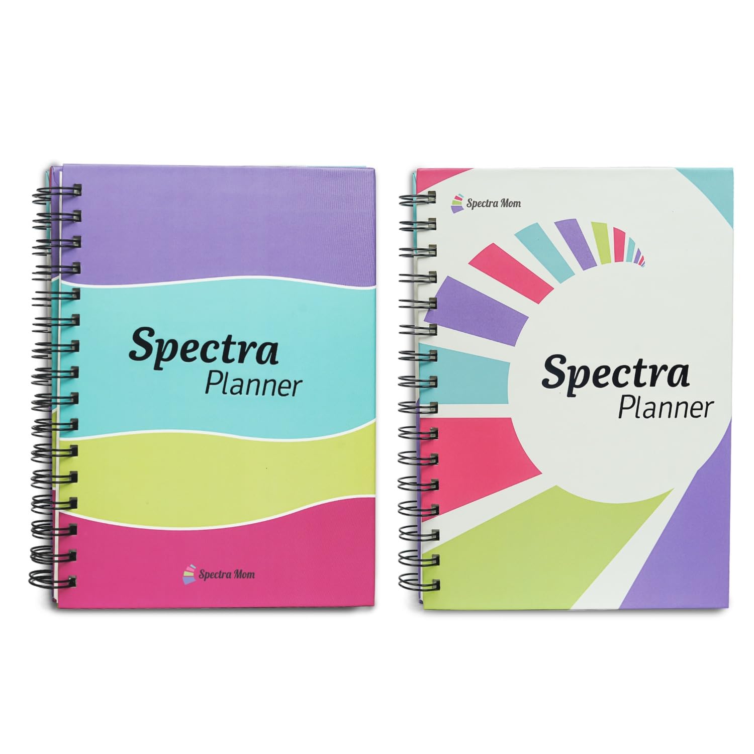 Spectra Planner Combo Pack (Focus & Balance) | Undated A5 Daily Planners | 90 GSM, 186 Pages Each | Zen Pages, Expense Tracker, Doodle Sheets, To-Do Lists, Gratitude Journal | Pack of 2