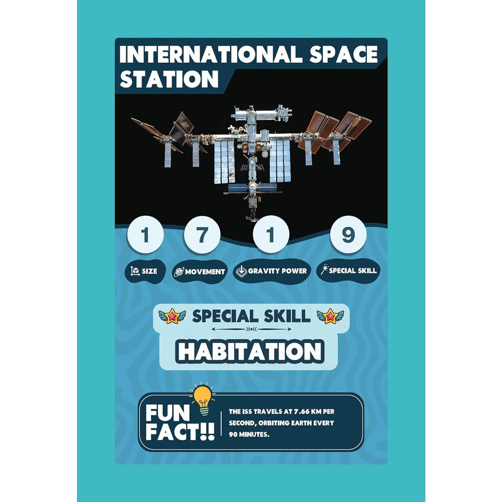 Clash Cards - Space | 40 Play & Learn Theme Based Trump Cards | Unlimited Ways to Play | No Screen Fun | Family Games Night | Players 2-5 | Ages 4-99