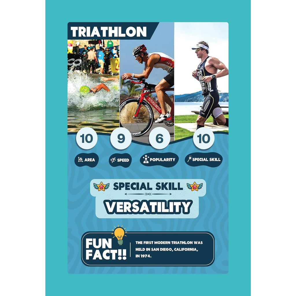 SPECTRA MOM Clash Cards - Sports | 40 Play & Learn Theme Based Trump Cards | Unlimited Ways to Play | No Screen Fun | Family Games Night | Players 2-5 | Ages 4-99