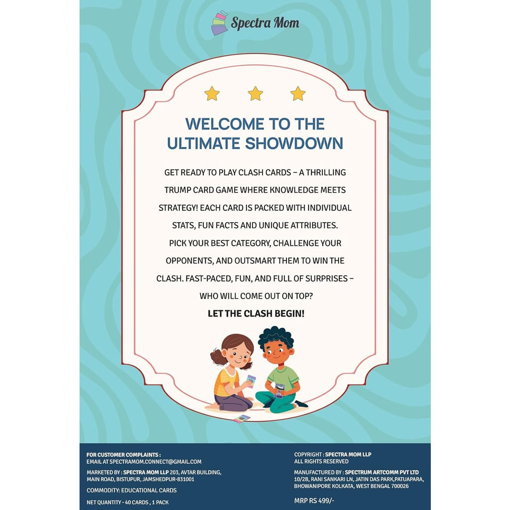 Clash Cards - Vehicles | 40 Play & Learn Theme Based Trump Cards | Unlimited Ways to Play | No Screen Fun | Family Games Night | Players 2-5 | Ages 4-99