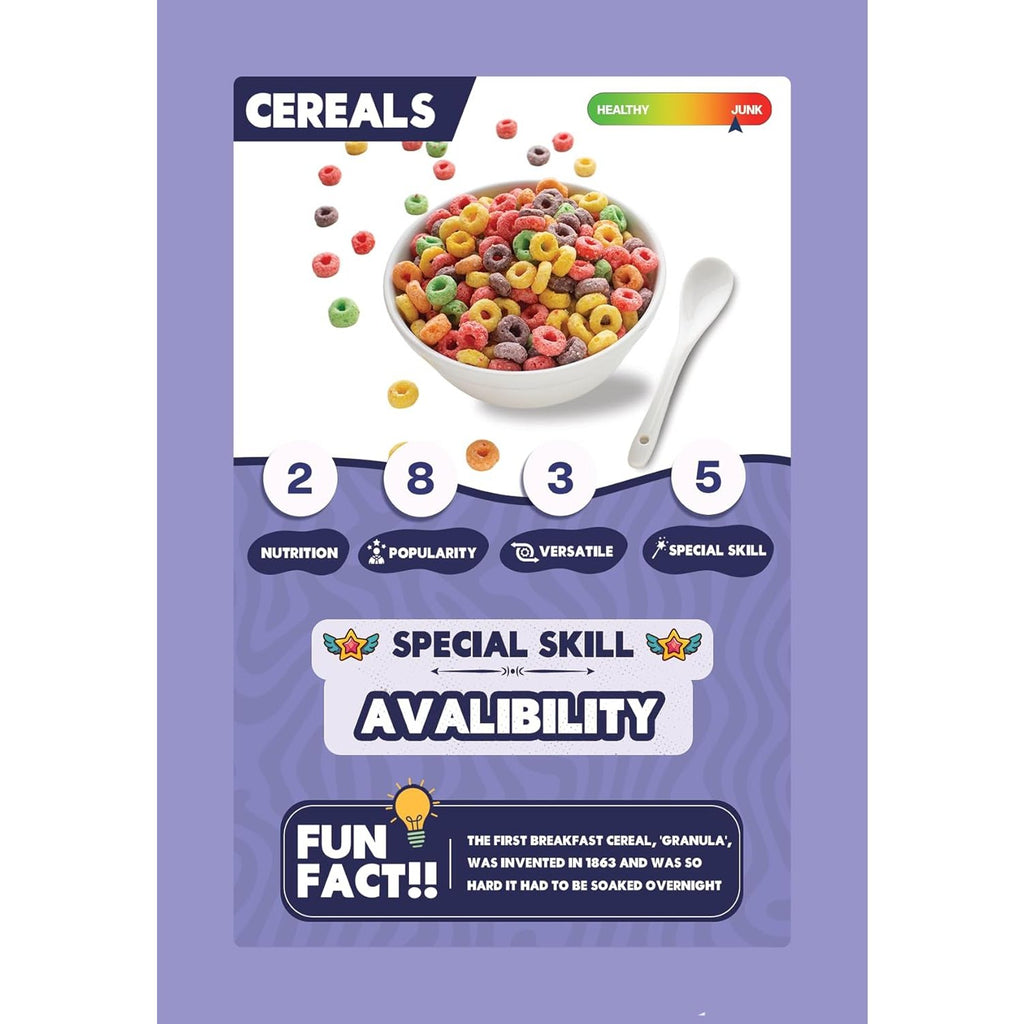 Clash Cards - Food | 40 Play & Learn Theme Based Trump Cards | Unlimited Ways to Play | No Screen Fun | Family Games Night | Players 2-5 | Ages 4-99