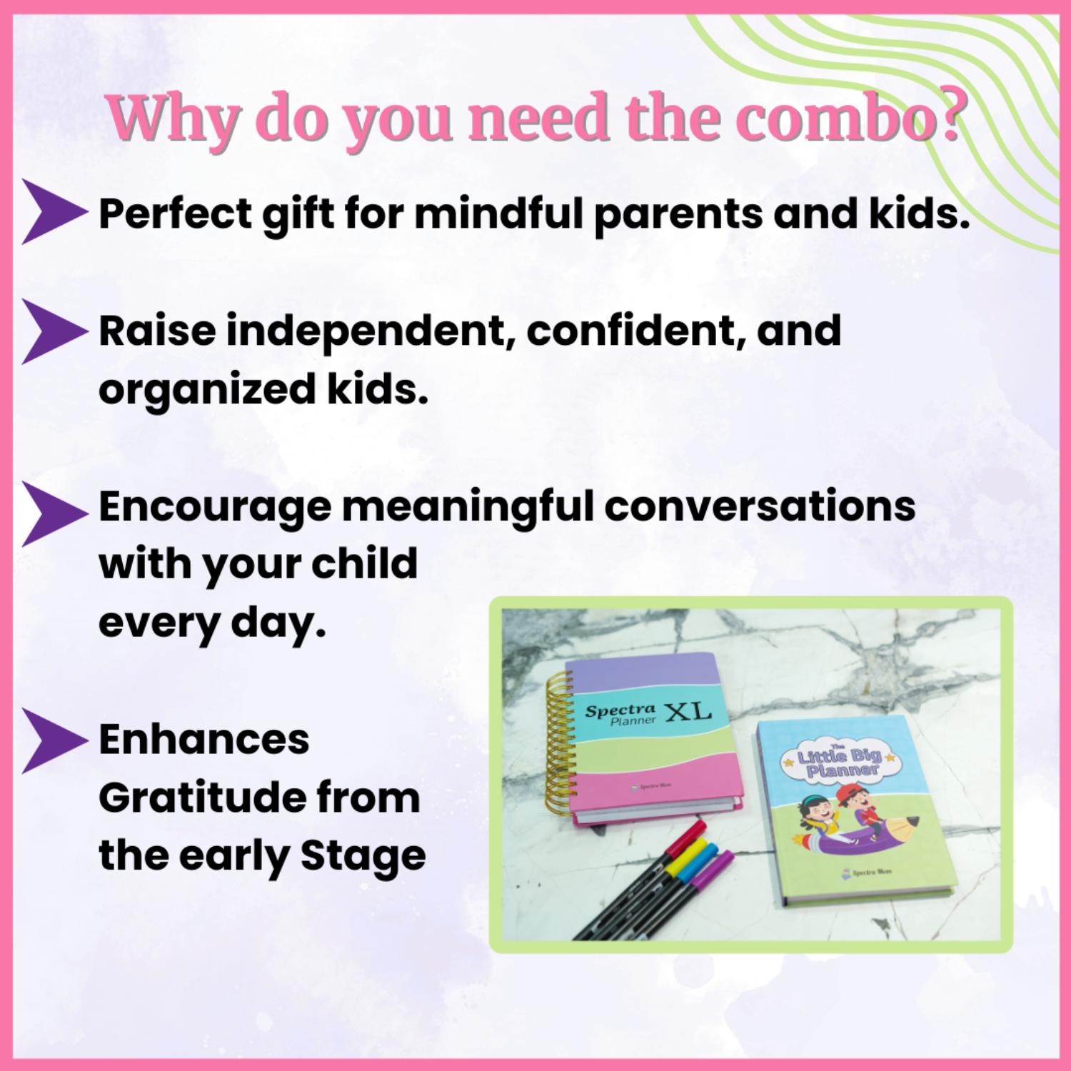 The Growth Set | The Little Big Planner & Positive Affirmation Cards for Kids | Daily Planning, Gratitude Journal, Emotional Check-ins & Confidence Building for Children