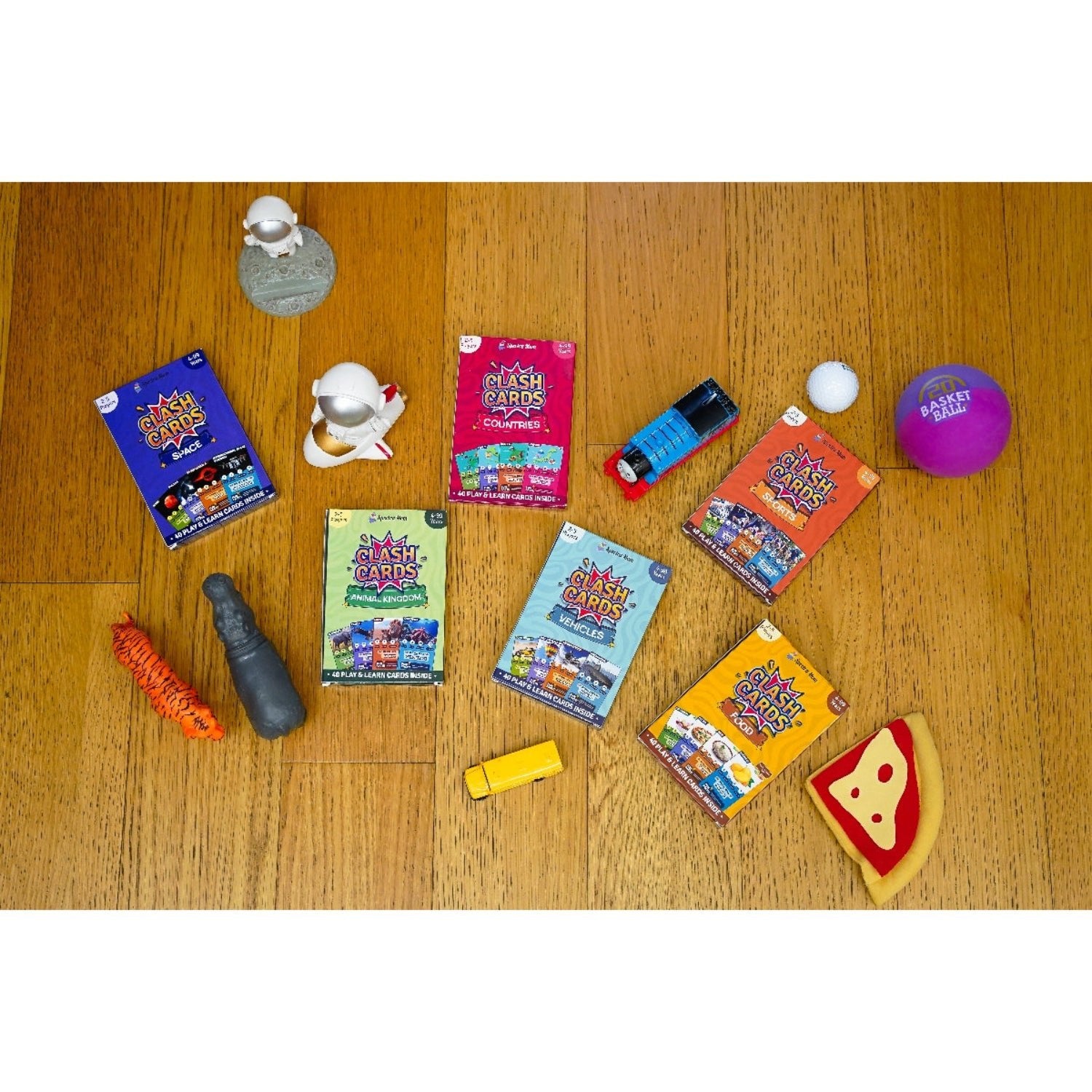 Clash Cards - Countries | 40 Play & Learn Theme Based Trump Cards | Unlimited Ways to Play | No Screen Fun | Family Games Night | Players 2 - 5 | Ages 4 - 99 - Spectra Mom