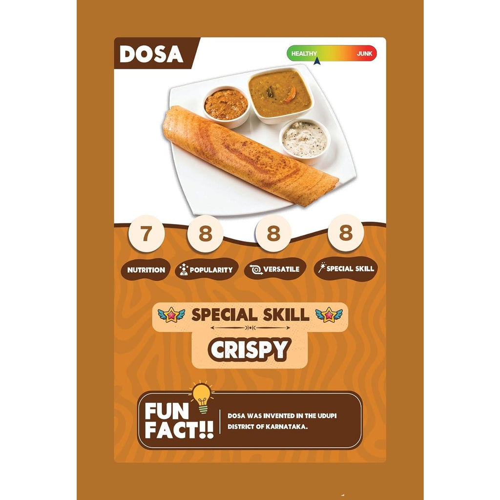 Clash Cards - Food | 40 Play & Learn Theme Based Trump Cards | Unlimited Ways to Play | No Screen Fun | Family Games Night | Players 2 - 5 | Ages 4 - 99 - Spectra Mom