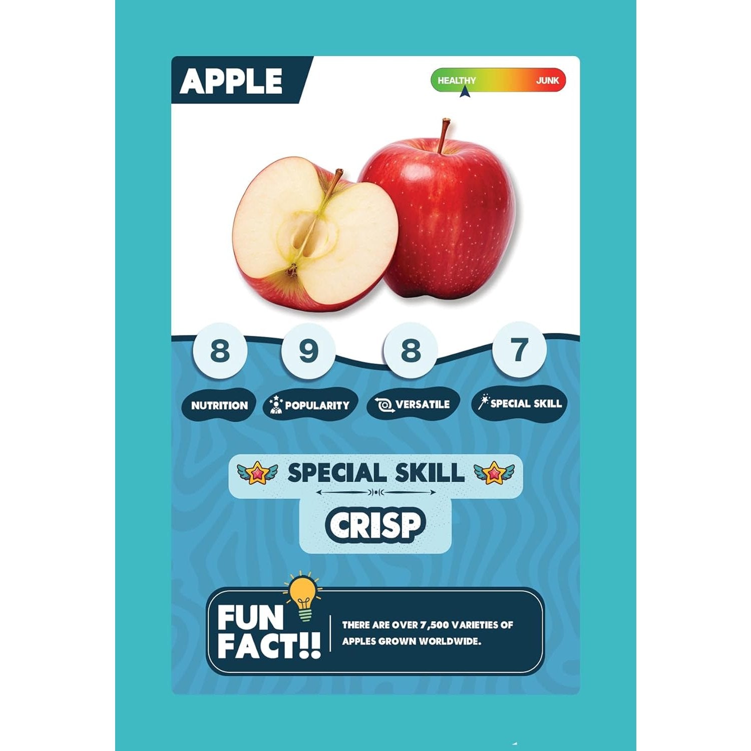 Clash Cards - Food | 40 Play & Learn Theme Based Trump Cards | Unlimited Ways to Play | No Screen Fun | Family Games Night | Players 2 - 5 | Ages 4 - 99 - Spectra Mom