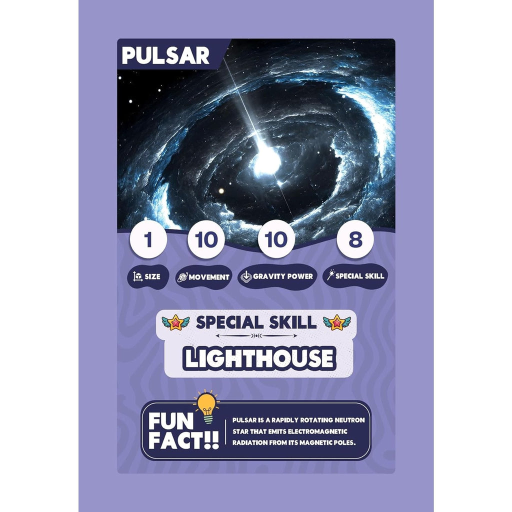 Clash Cards - Space | 40 Play & Learn Theme Based Trump Cards | Unlimited Ways to Play | No Screen Fun | Family Games Night | Players 2 - 5 | Ages 4 - 99 - Spectra Mom