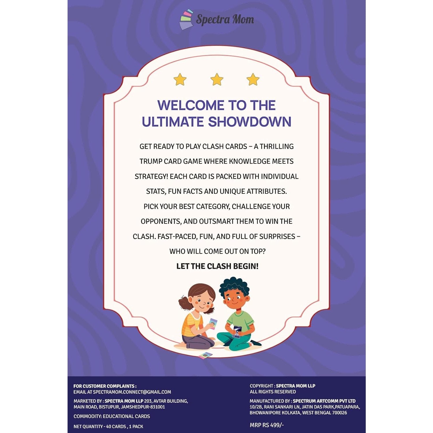 Clash Cards - Space | 40 Play & Learn Theme Based Trump Cards | Unlimited Ways to Play | No Screen Fun | Family Games Night | Players 2 - 5 | Ages 4 - 99 - Spectra Mom