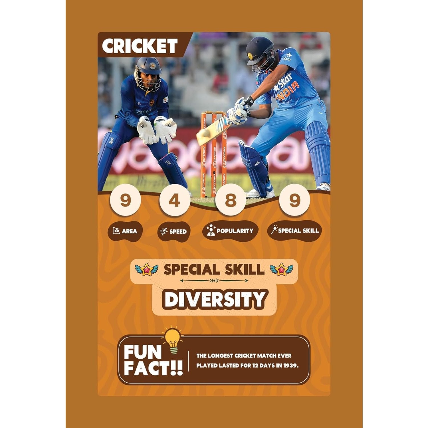 Clash Cards - Sports | 40 Play & Learn Theme Based Trump Cards | Unlimited Ways to Play | No Screen Fun | Family Games Night | Players 2 - 5 | Ages 4 - 99 - Spectra Mom