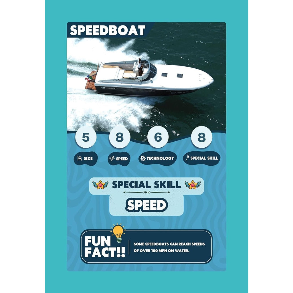 Clash Cards - Vehicles | 40 Play & Learn Theme Based Trump Cards | Unlimited Ways to Play | No Screen Fun | Family Games Night | Players 2 - 5 | Ages 4 - 99 - Spectra Mom