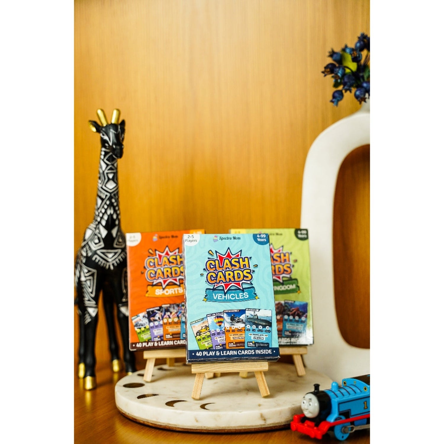 Clash Cards - Vehicles | 40 Play & Learn Theme Based Trump Cards | Unlimited Ways to Play | No Screen Fun | Family Games Night | Players 2 - 5 | Ages 4 - 99 - Spectra Mom