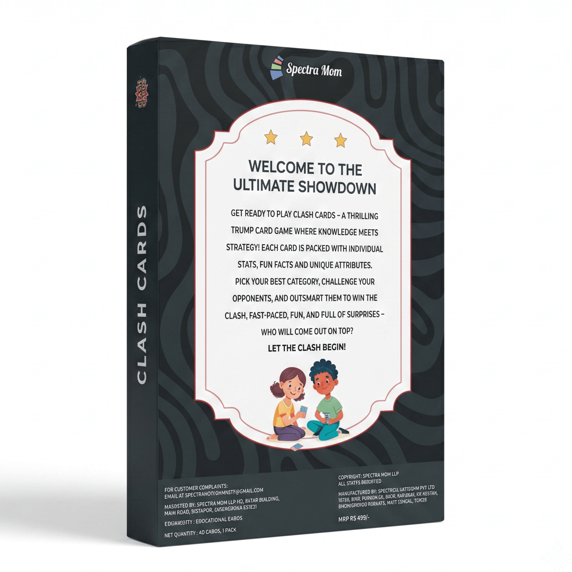 Clash Cards - Warriors | 40 Play & Learn Theme Based Trump Cards | Unlimited Ways to Play | No Screen Fun | Family Games Night | Players 2-5 | Ages 4-99 (Copy) - Spectra Mom