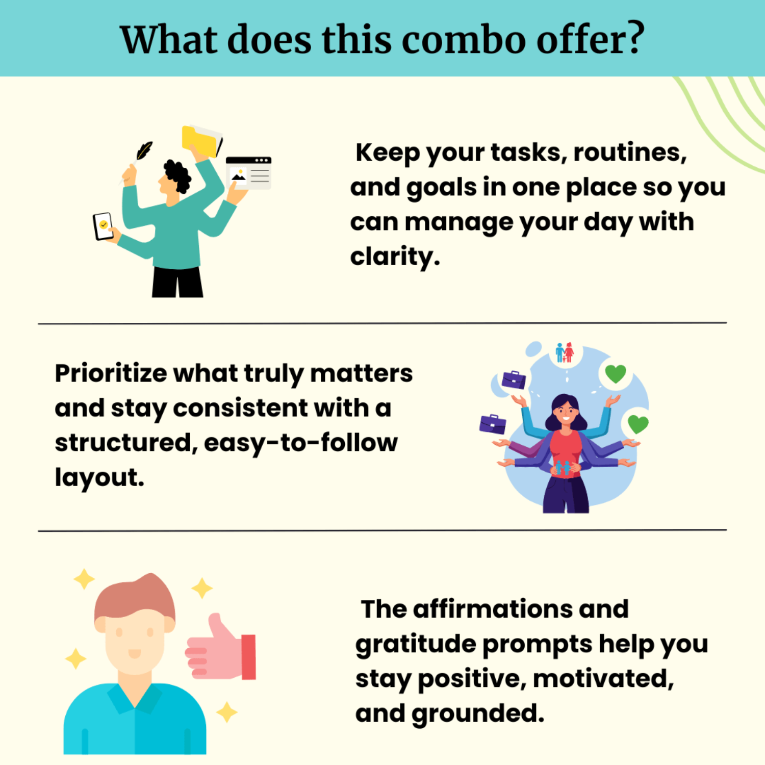 Daily Planner Set (Focus & Balance) | Undated A5 Daily Planners | 90 GSM, 186 Pages Each | Zen Pages, Expense Tracker, Doodle Sheets, To - Do Lists, Gratitude Journal | Pack of 2 - Spectra Mom