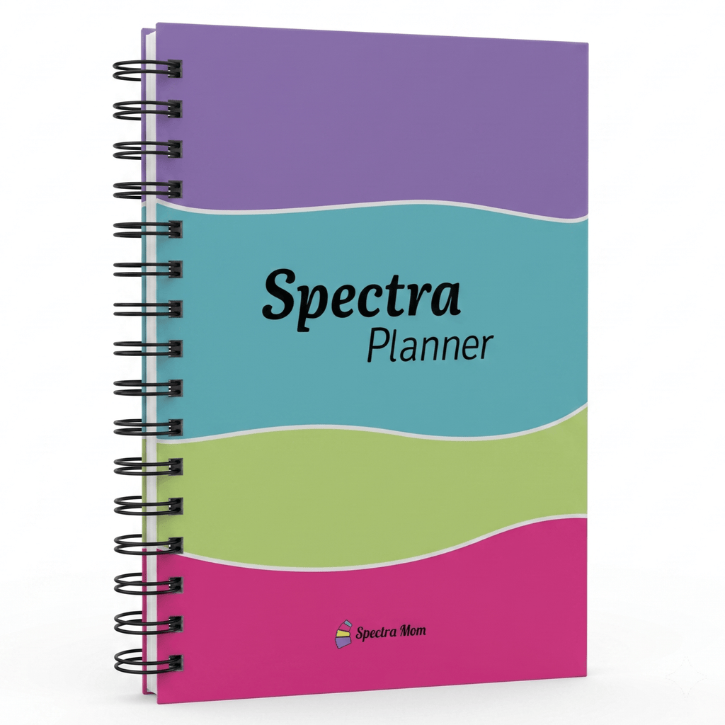 Spectra Planner (Balance) | Undated Daily Planner| A5 | Wiro Hard Bound | 90 GSM | 186 Pages | Box Packing | Zen Pages | Expense Tracker | Doodle Sheets I To Do Lists I Gratitude | Journal - Spectra Mom