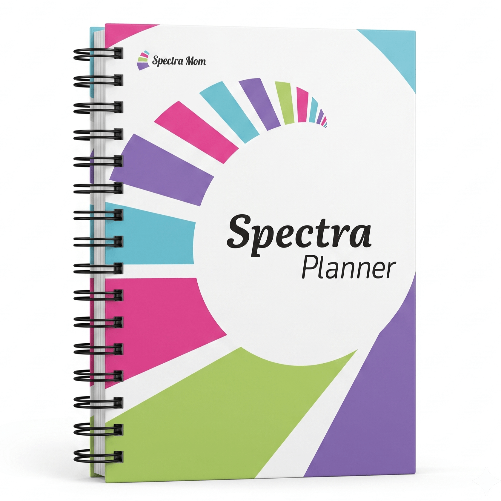 Spectra Planner (Focus) | Undated Daily Planner| A5 | Wiro Hard Bound | 90 GSM | 186 Pages | Box Packing | Zen Pages | Expense Tracker | Doodle Sheets I To Do Lists I Gratitude | Journal - Spectra Mom