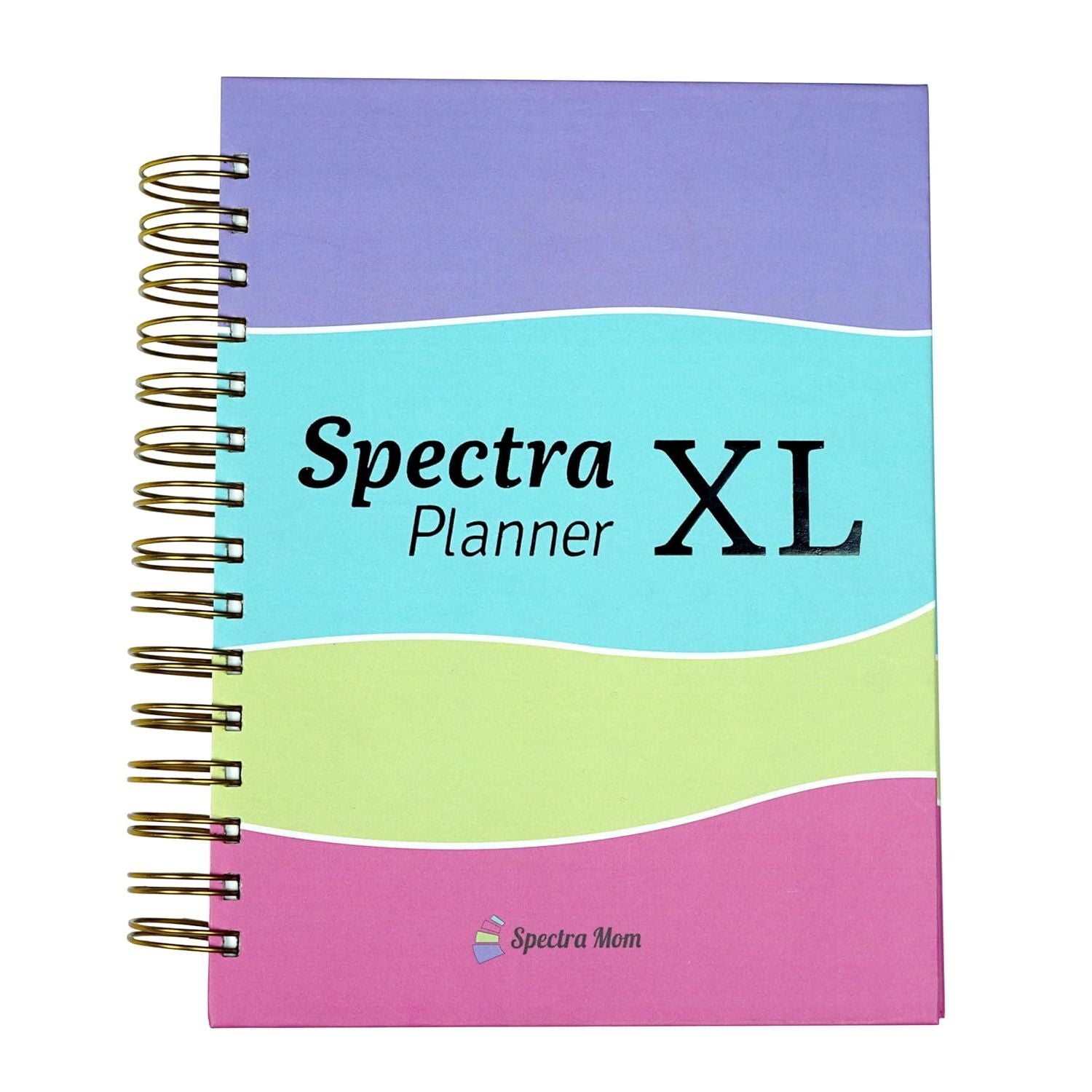 Spectra Planner XL | The Ultimate Annual Planner | Undated | A5 | Hard Bound Wiro | 90 GSM | 288 Pages | Zen Pages | Habit Tracker| Bucket List | Expense Tracker | Meal Planning | Financial Planning I Resolutions I Gratitude | Journal - Spectra Mom