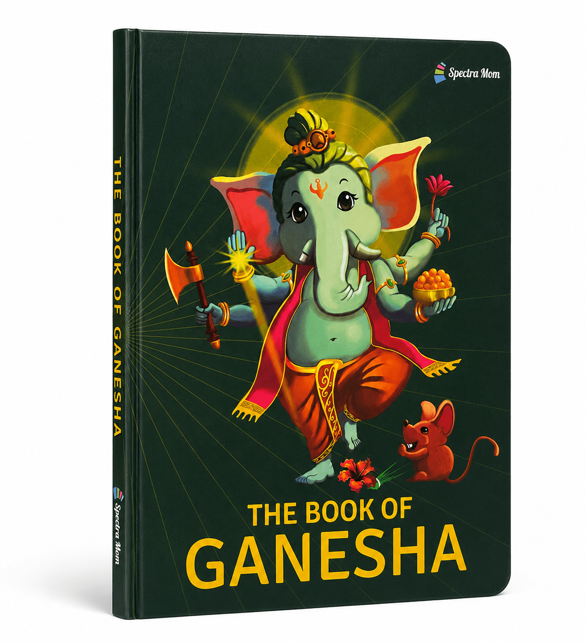The Book of Ganesha | Stories and Trivia of Lord Ganesha | Board Book | Made for all Ages 0-99 | - Spectra Mom