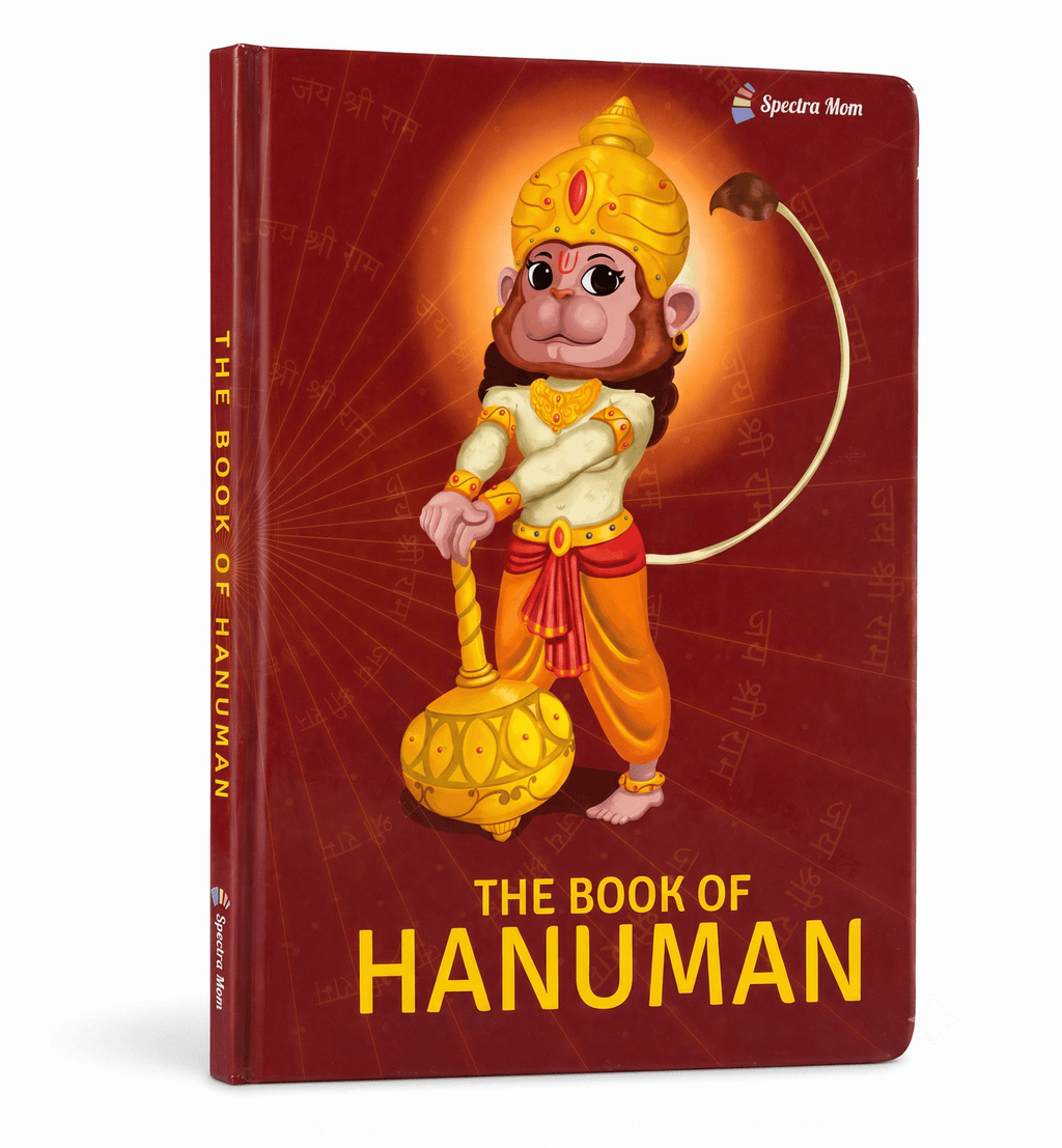 The Book of Hanuman | Stories and Adventures of Hanumanji | Board book | Made for all Ages 0-99 | - Spectra Mom