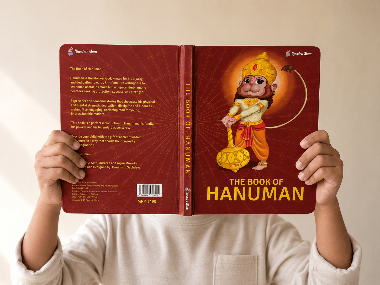 The Book of Hanuman | Stories and Adventures of Hanumanji | Board book | Made for all Ages 0-99 | - Spectra Mom
