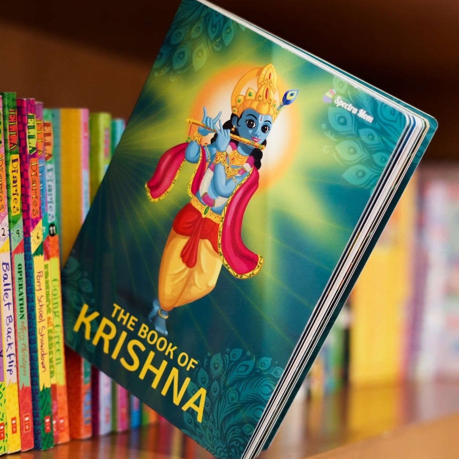 The Book of Krishna | Stories and Adventures of Lord Krishna | Board Book | Made for all Ages 0 - 99 | - Spectra Mom