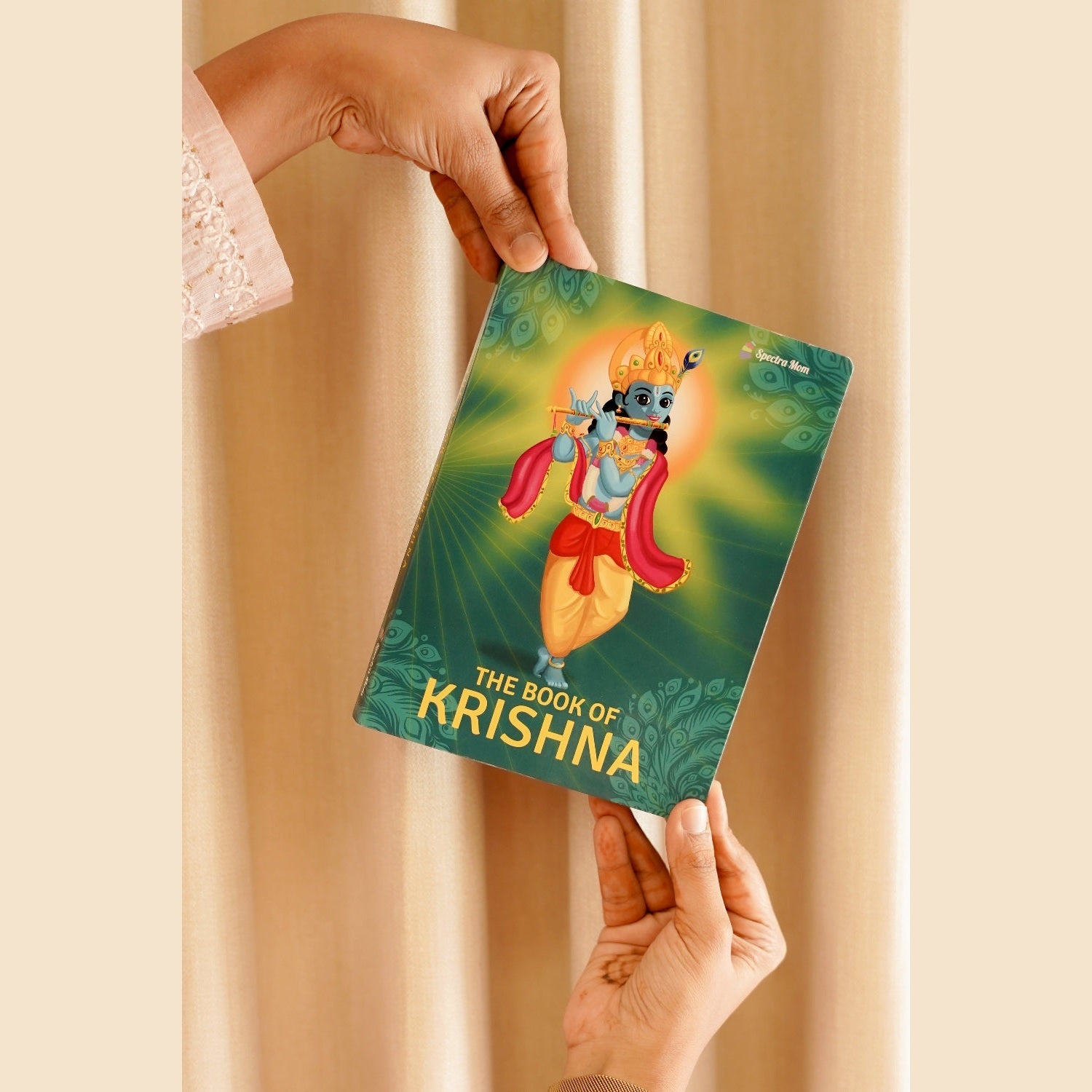 The Book of Krishna | Stories and Adventures of Lord Krishna | Board Book | Made for all Ages 0 - 99 | - Spectra Mom
