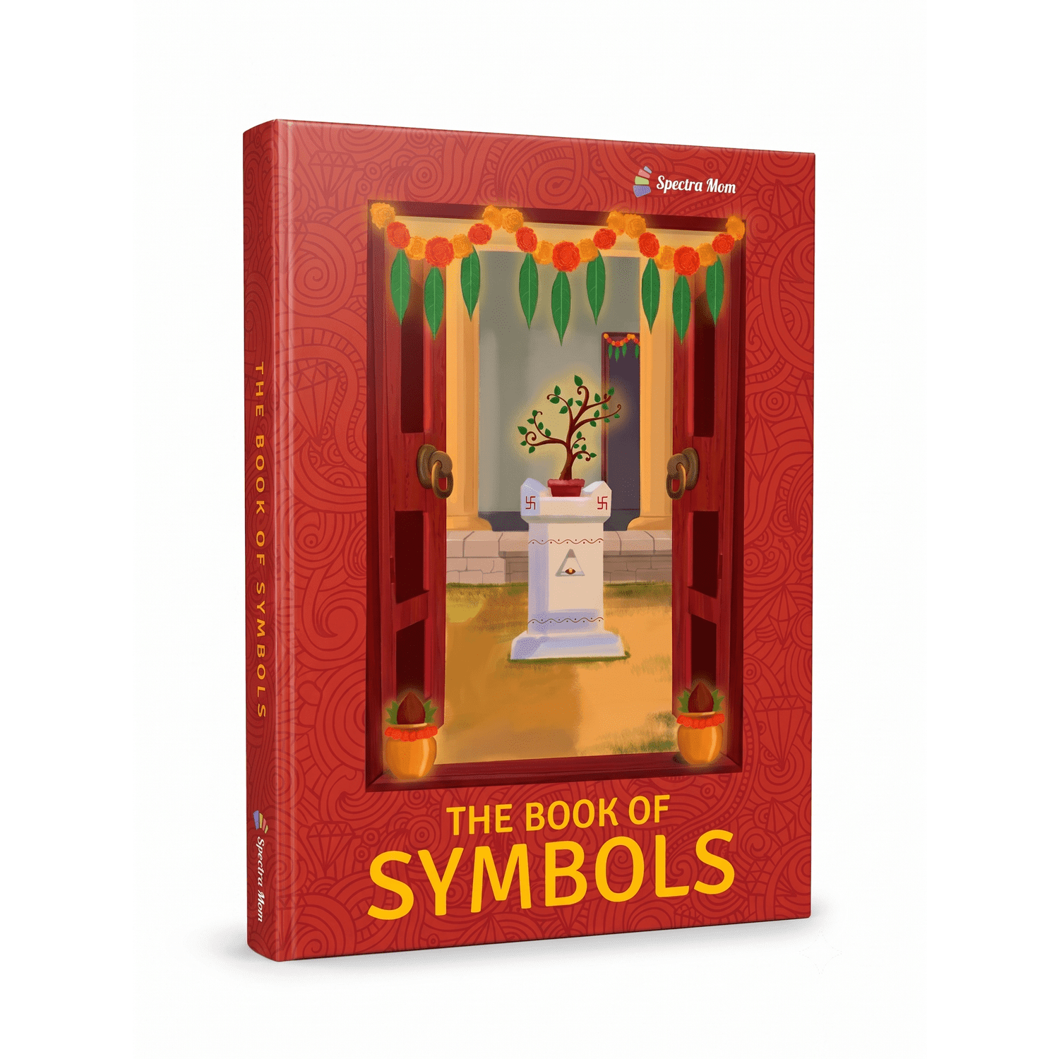 The Book of Symbols | 16 Sanatana Dharma Symbols Illustrated and Explained | Board Book | Made for Ages 4-99 - Spectra Mom