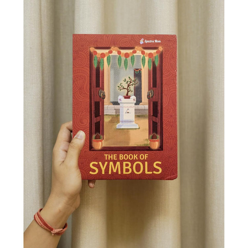 The Book of Symbols | 16 Sanatana Dharma Symbols Illustrated and Explained | Board Book | Made for Ages 4 - 99 - Spectra Mom