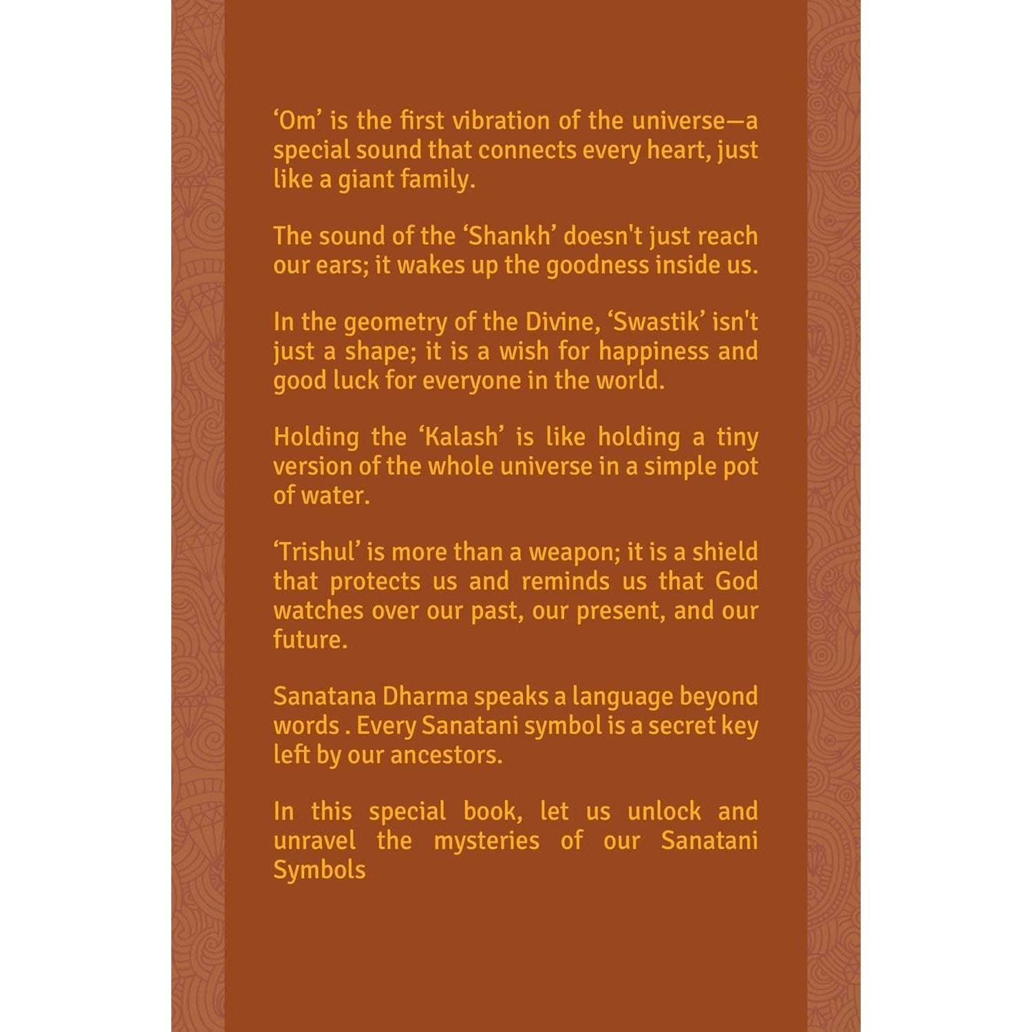 The Book of Symbols | 16 Sanatana Dharma Symbols Illustrated and Explained | Board Book | Made for Ages 4 - 99 - Spectra Mom