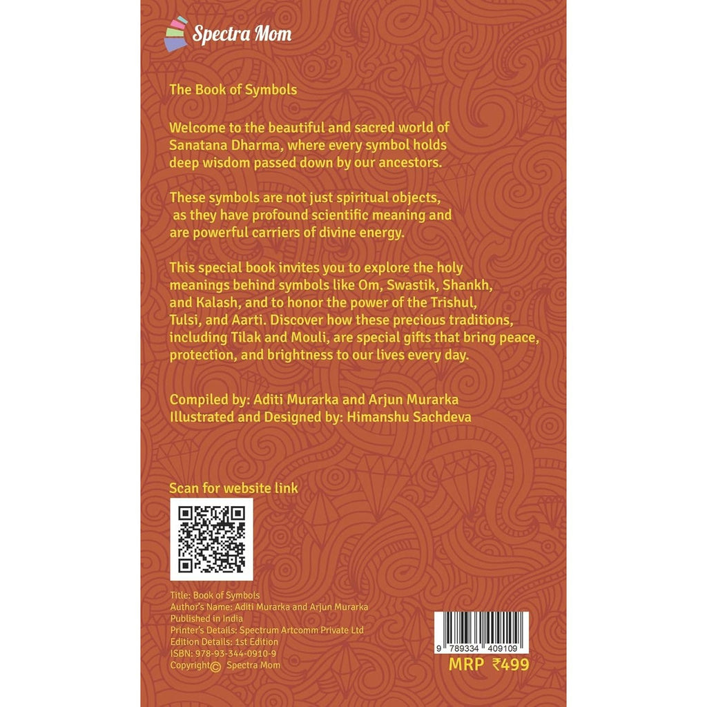 The Book of Symbols | 16 Sanatana Dharma Symbols Illustrated and Explained | Board Book | Made for Ages 4 - 99 - Spectra Mom