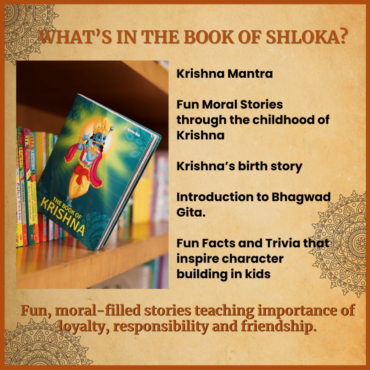 The Cultural Set | 4 - in - 1 Itihaas & Shloka Collection for Kids | Storybooks of Ganesha, Hanuman, Krishna + Shlokas | Indian Culture, Values & Prayers - Spectra Mom