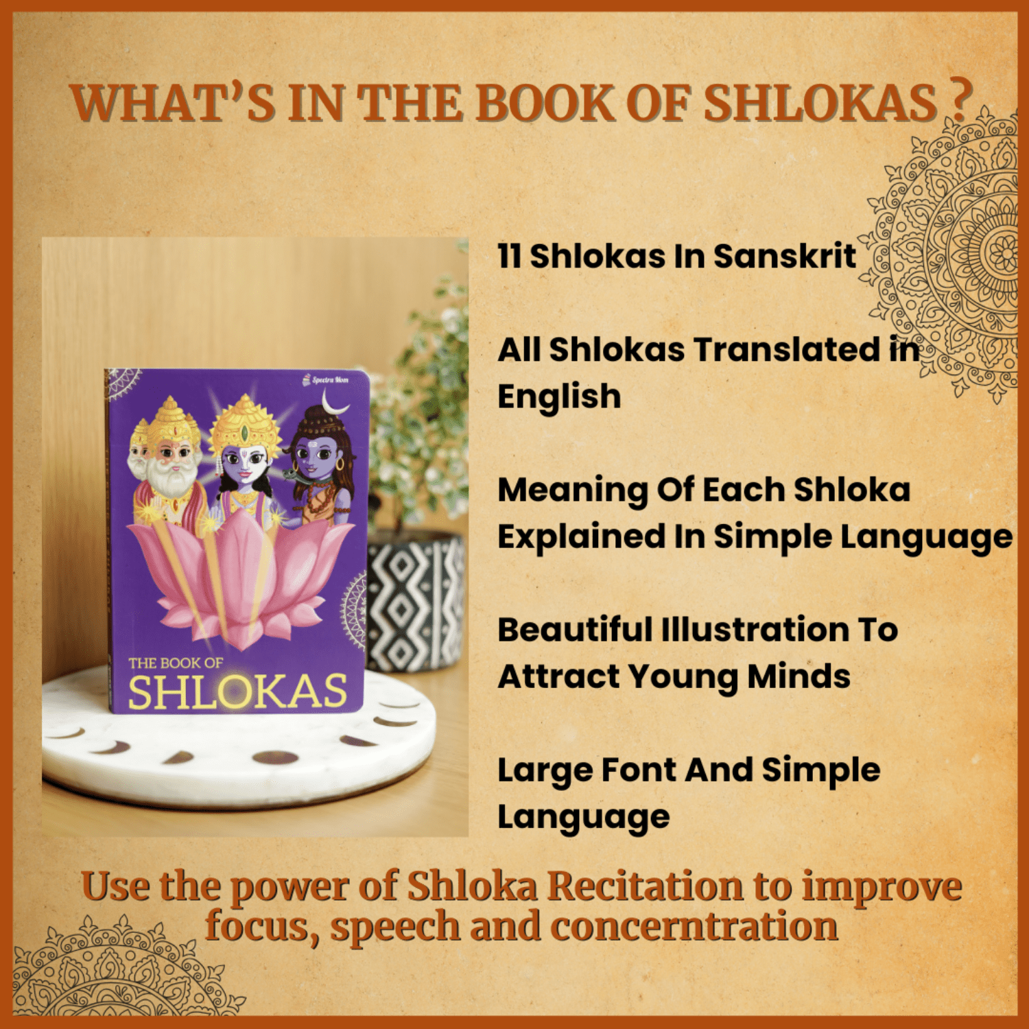 The Cultural Set | 4 - in - 1 Itihaas & Shloka Collection for Kids | Storybooks of Ganesha, Hanuman, Krishna + Shlokas | Indian Culture, Values & Prayers - Spectra Mom
