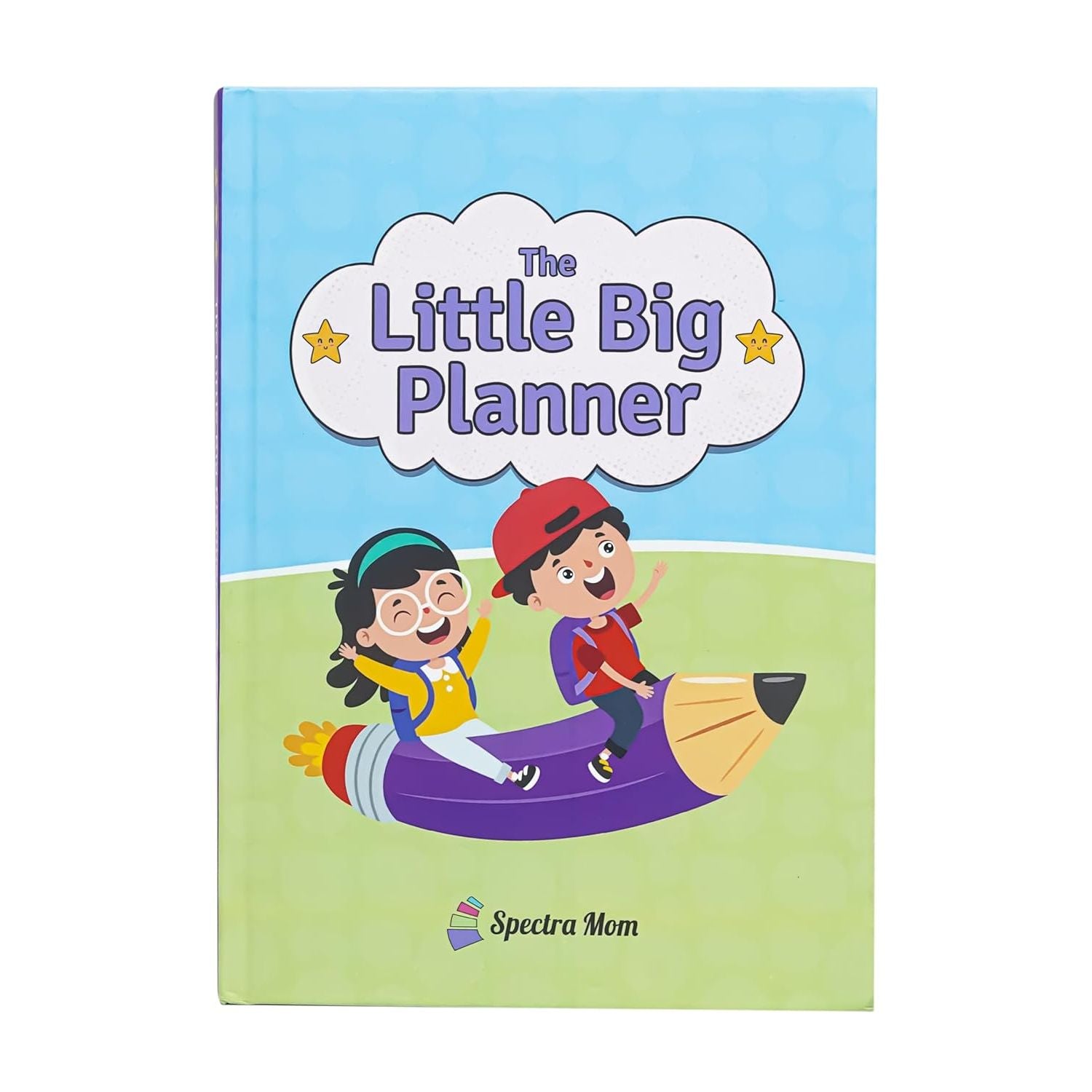 The Little Big Planner - The Ultimate Planner for Kids | For Ages 3 - 5 (Parental Use) | For Ages 6 - 8 (Collaborative Use) | For Ages 9 - 12 (Independent Use) | Practice Gratitude & Mindfulness | Daily Journal | Size A5 | Hard Cover | Flat Lay Design | 90 GSM - Spectra Mom